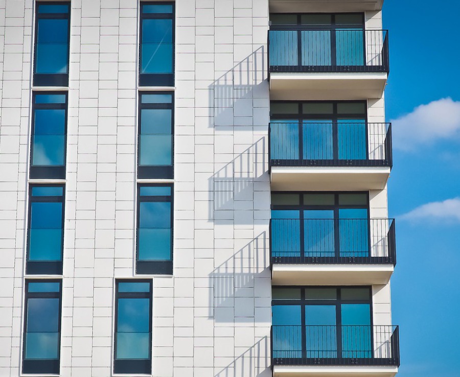 Aluminiumfenster Hochhaus